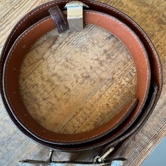 Vintage Wathne Puppies Belt with brown croc belt size 30 - Picture 6 of 9